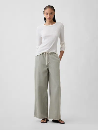 Gap Factory Mid Rise Pull-on Wide-leg Jeans