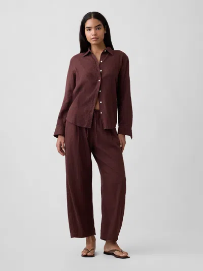 Gap Factory Mid Rise Pull-on Barrel Pants In Multi