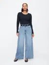 Gap Factory Mid Rise Supersoft Baggy Jeans In Blue