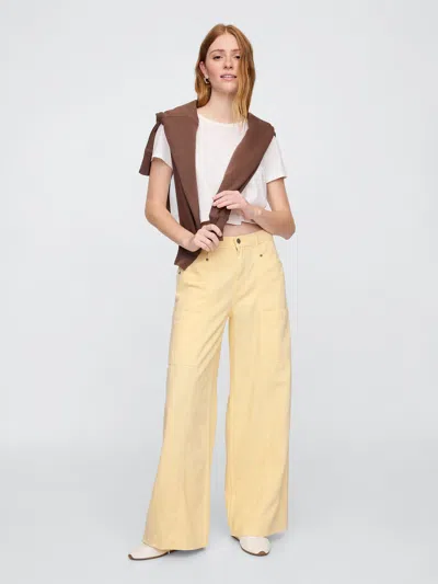 Gap Factory Mid Rise Supersoft Baggy Utility Jeans In Neutral