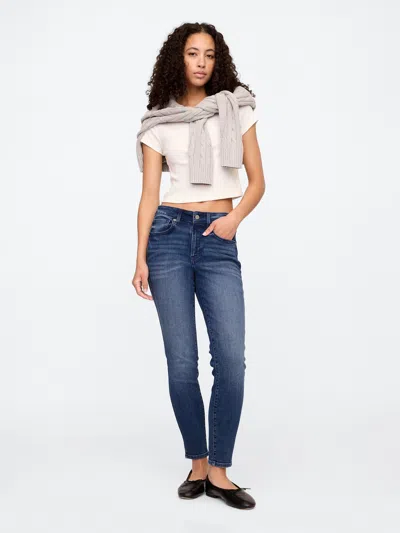 Gap Factory Mid Rise Universal Skinny Jeans In Blue