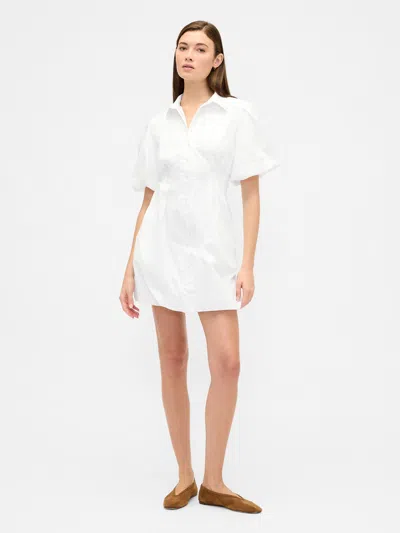 Gap Factory Mini Bubble Shirtdress In White