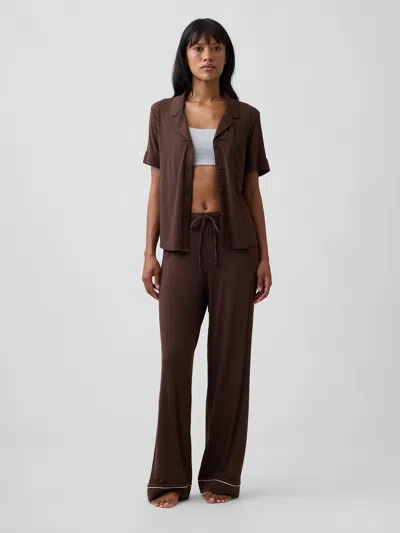 Gap Factory Modal Pj Pants In Woodsy Brown
