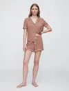 Gap Factory Modal Pj Shorts In Brown