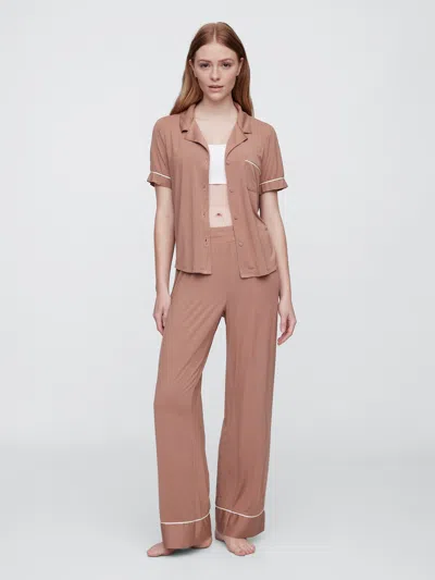 Gap Factory Modal Wide-leg Pj Pants In Brown