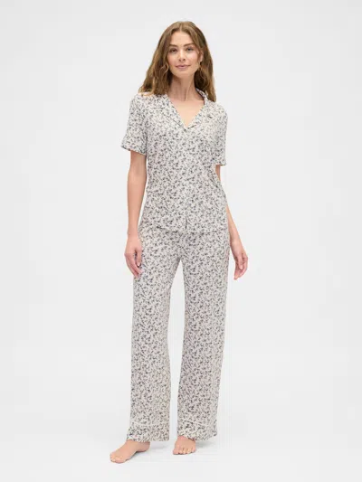 Gap Factory Modal Wide-leg Pj Pants In Gray