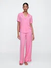Gap Factory Modal Wide-leg Pj Pants In Pink