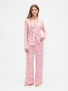 Gap Factory Modal Wide-leg Pj Pants In Pink