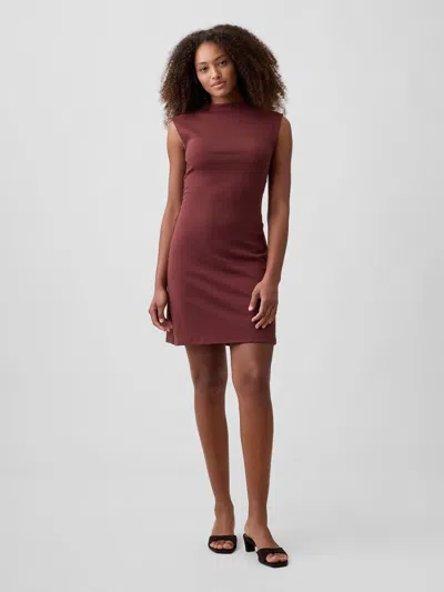 Gap Factory Modern Ribbed Ruched Mini Dress In Multi
