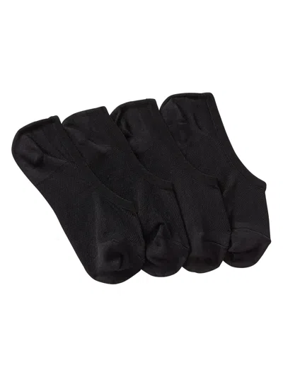 Gap Factory Nylon No-show Socks (2-pack) In Black