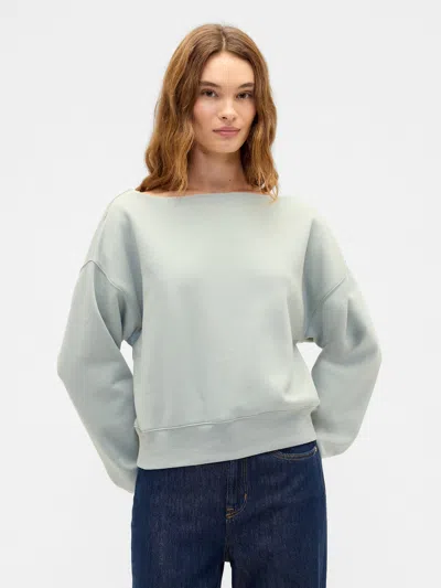 Gap Factory Oversized Boatneck Sweatshirt In Neutral