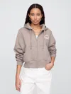 Gap Factory Oversized Gap Graphic Zip Hoodie In Neutral