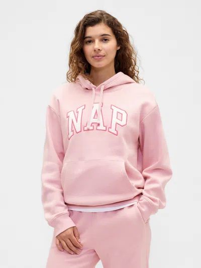 Gap Factory Oversized Gap Nap Logo Hoodie In Pink