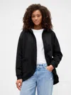 Gap Factory Oversized Open-front Hoodie In Black