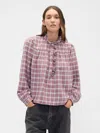Gap Factory Oversized Ruffle Top In Multi