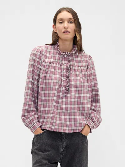 Gap Factory Oversized Ruffle Top In Multi