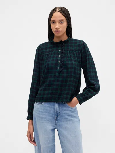 Gap Factory Oversized Ruffle Top In Multi