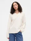 Gap Factory Oversized V-neck Sweater In Neutral