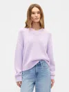 Gap Factory Oversized V-neck Sweater In Purple