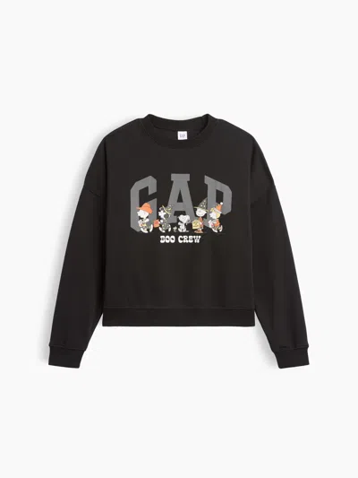 Gap Factory Oversized Wedge Crewneck Sweatshirt In Peanuts Halloween