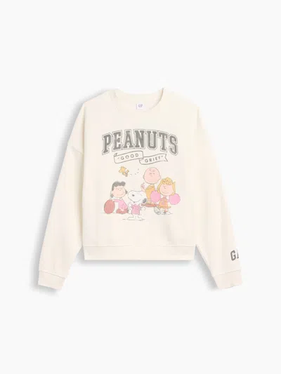 Gap Factory Oversized Wedge Crewneck Sweatshirt In Snoopy Good Grief