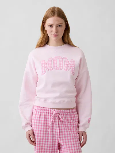 Gap Factory Oversized Wedge Graphic Sweatshirt In Pink