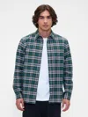 Gap Factory Oxford Shirt In Standard Fit In Green