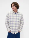 Gap Factory Oxford Shirt In Standard Fit In Neutral