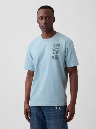 Gap Factory Peanuts Everyday Soft Relaxed Graphic T-shirt In Blue