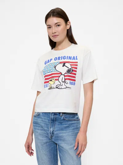 Gap Factory Peanuts Oversized Gap Logo T-shirt In Multi