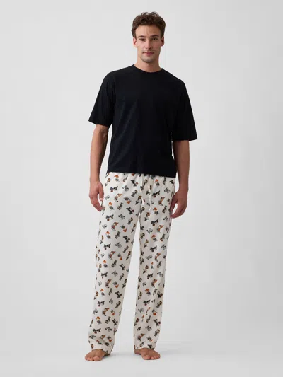 Gap Factory Peanuts Relaxed Print Flannel Pj Pants In Peanuts Halloween
