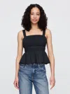 Gap Factory Peplum Tank Top In Black