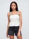 Gap Factory Peplum Tank Top In White