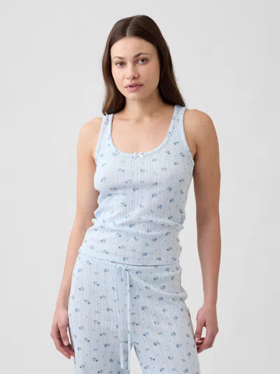 Gap Factory Pointelle Pj Tank Top In Blue