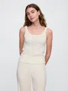 Gap Factory Pointelle Pj Tank Top In White