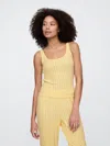 Gap Factory Pointelle Pj Tank Top In Yellow
