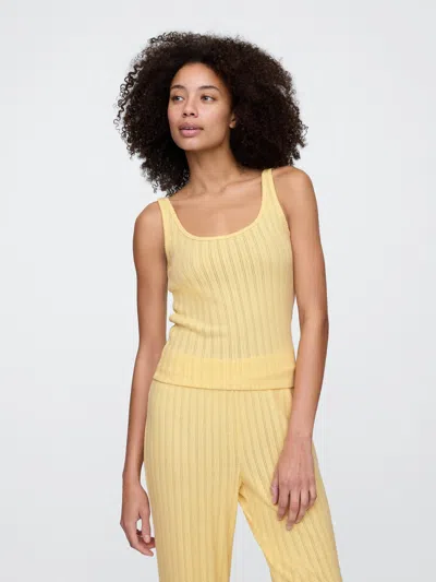 Gap Factory Pointelle Pj Tank Top In Yellow