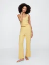 Gap Factory Pointelle Wide-leg Pj Pants In Yellow