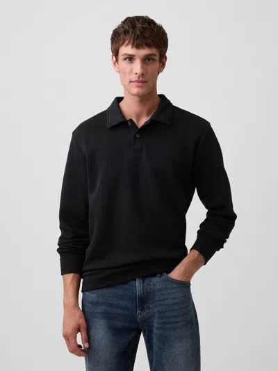 Gap Factory Polo Shirt Sweatshirt In Black
