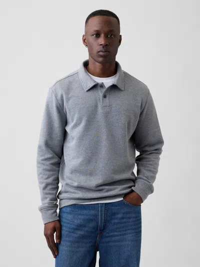 Gap Factory Polo Shirt Sweatshirt In Gray