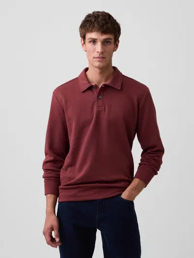 Gap Factory Polo Shirt Sweatshirt In Red