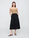 Gap Factory Poplin Midi Dress In Multi