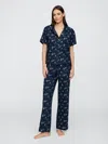 Gap Factory Poplin Pj Pants In Blue