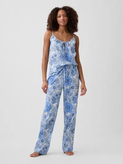 Gap Factory Poplin Pj Pants In Blue