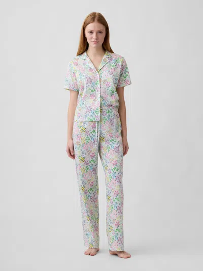 Gap Factory Poplin Pj Pants In Multi