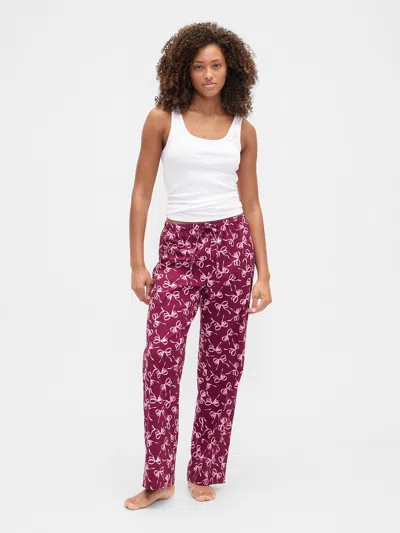 Gap Factory Poplin Pj Pants In Purple