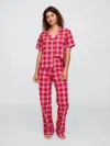 Gap Factory Poplin Pj Pants In Red