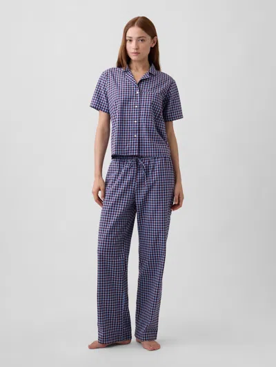 Gap Factory Poplin Pj Pants In Tuscan Red