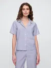 Gap Factory Poplin Pj Shirt In Blue