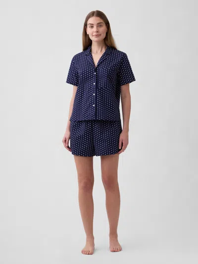 Gap Factory Poplin Pj Shirt In Blue